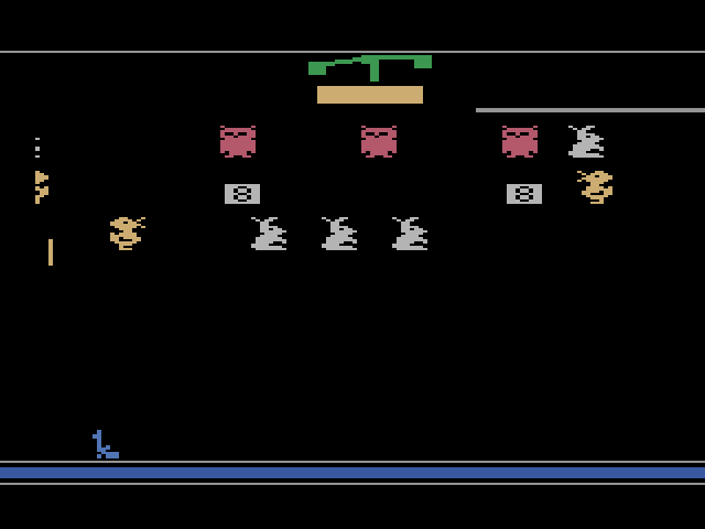 Festival (AKA Carnival) (4 Game in One) — game screenshot