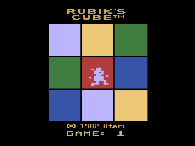 Rubik's Cube (AKA Atari Video Cube) — скриншот игры